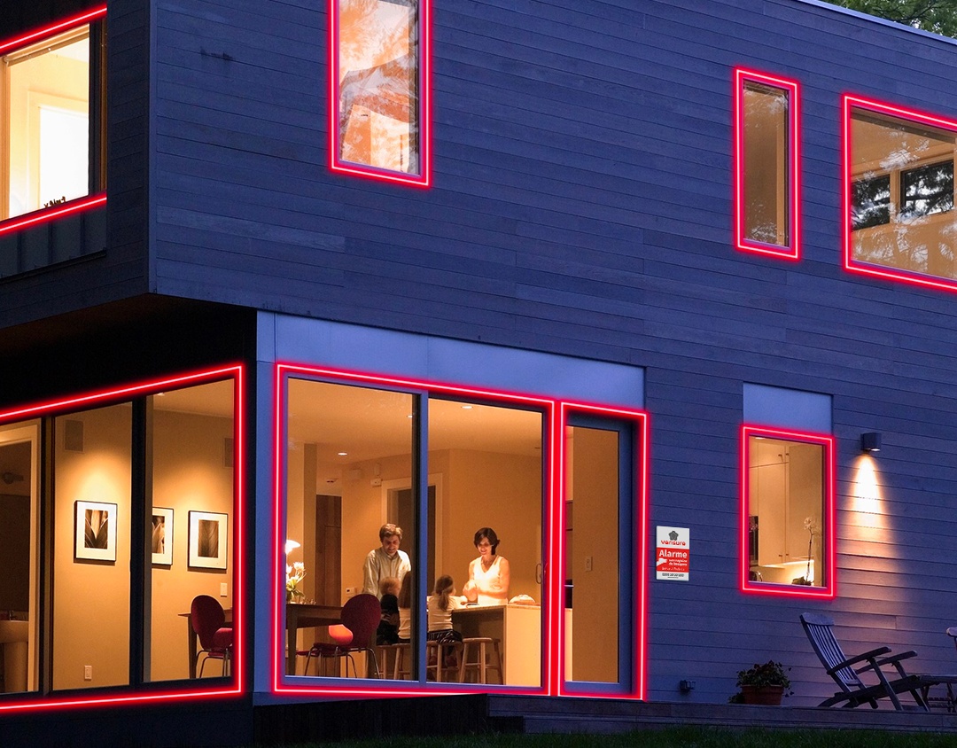 Casa com sistema de monitoramento Verisure